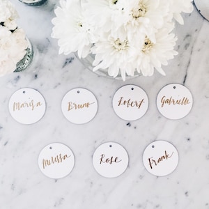 Custom Hand Drawn Metallic Gold Lettering Sign / Name Cards Tags / Place Card / Calligraphy/ Party Event Wedding Birthday Outdoor Hens