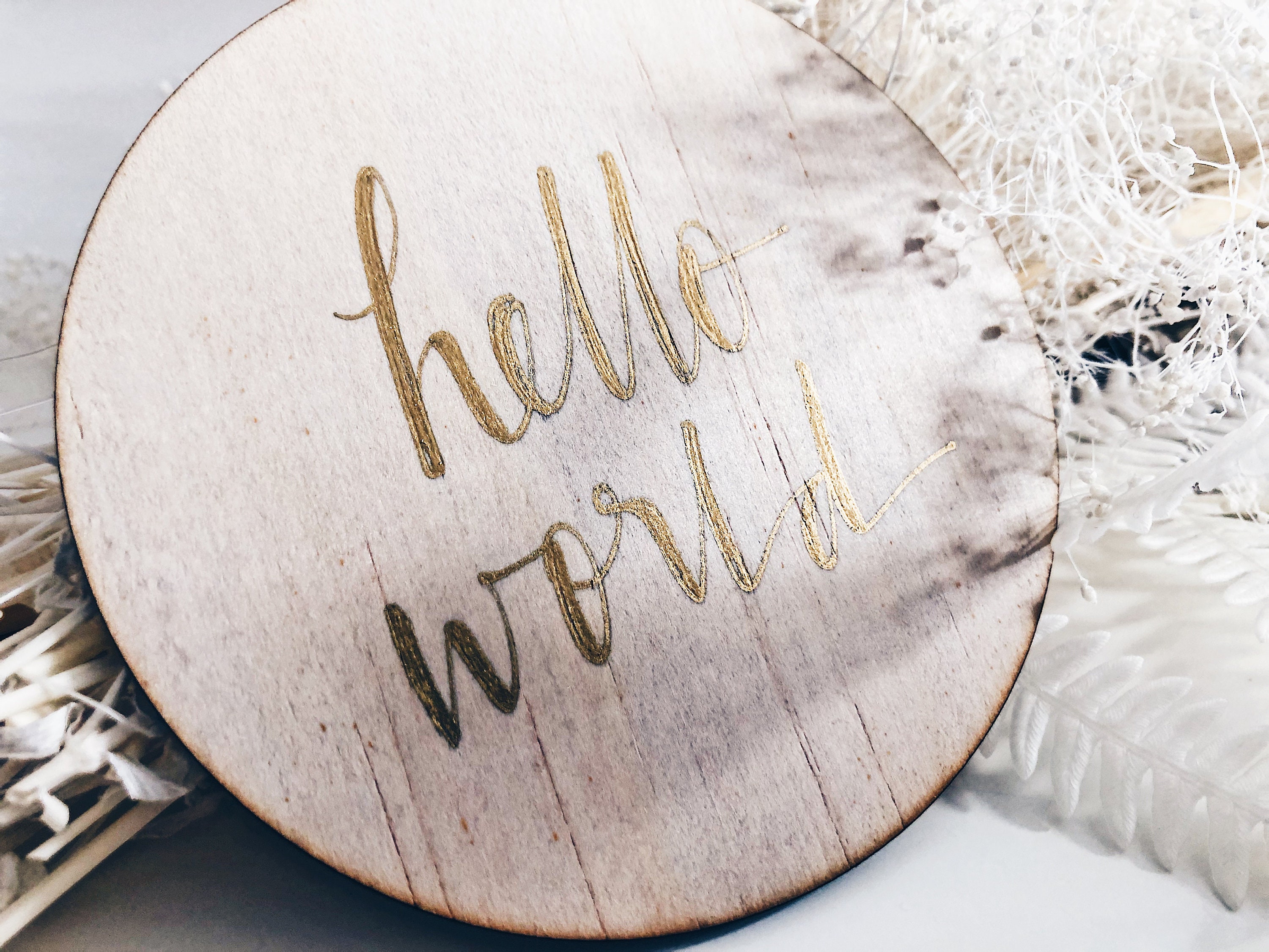 Customizable 'Hello World' Birth Announcement on Premium Cardstock - Classy  & Minimal — The Simple Design Co.