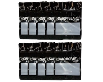 10 SWAG GEAR Brand Smell Proof Bags! Ten Large size bags - Reusable, Resealable, and Smell Proof. 10 Odor Proof bag gift set!