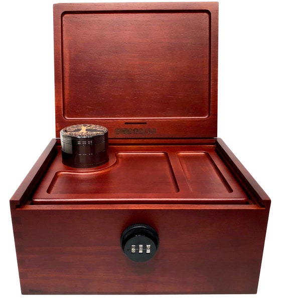 Stash Boxes Stash Box with Lock and Key Locking Stash Box with Rolling Tray