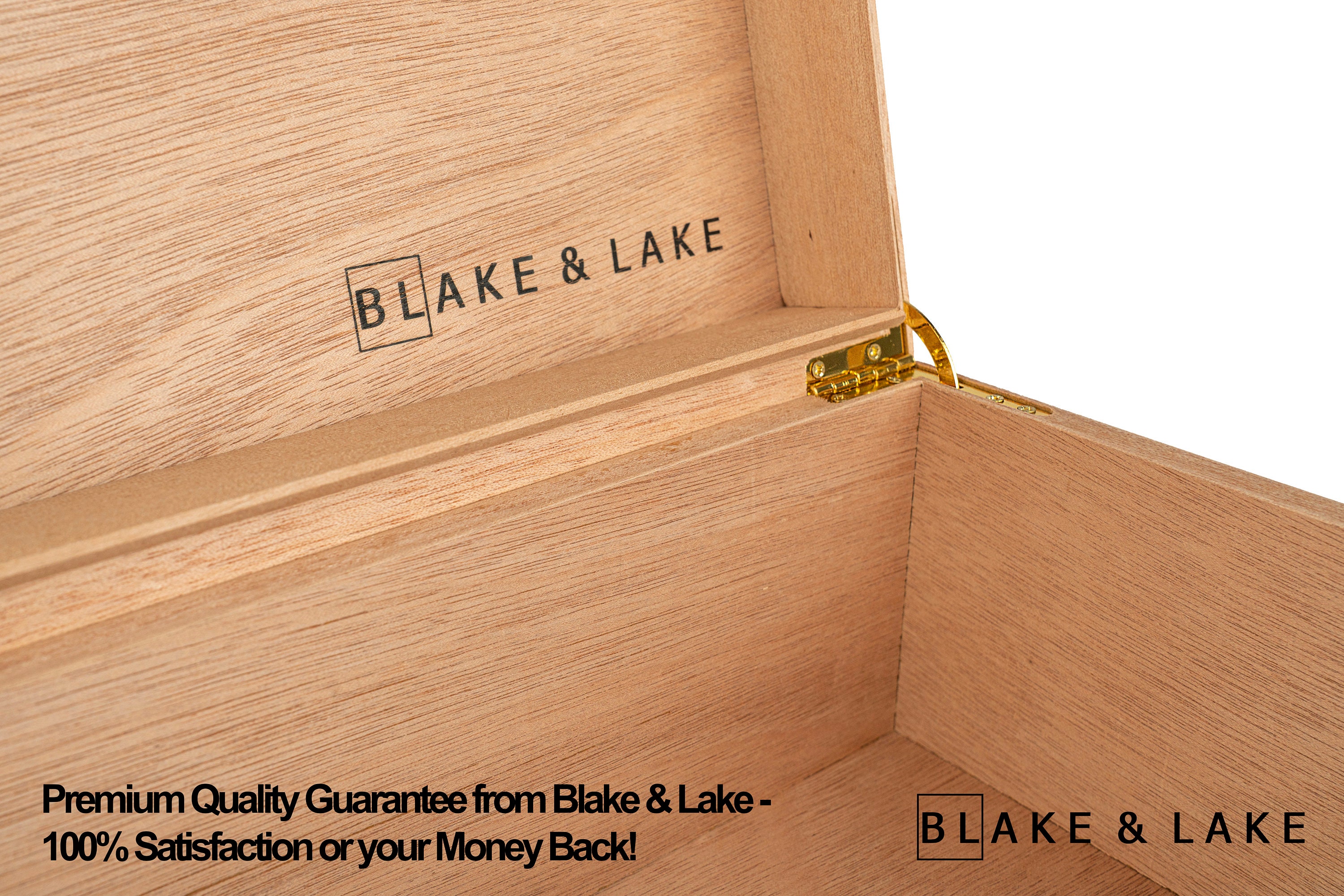 Large Wooden Keepsake Box With Lid Wood Storage Box for Home Keepsakes  White Oak Stash Box With Cedar Wood Inlay Blonde Catchall Box 