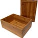 Large Wooden Keepsake and Storage Box with - Lid Wood Stash Box with Rolling Tray under lid - Bamboo Wood Wood Dovetail Stash Boxes for home
