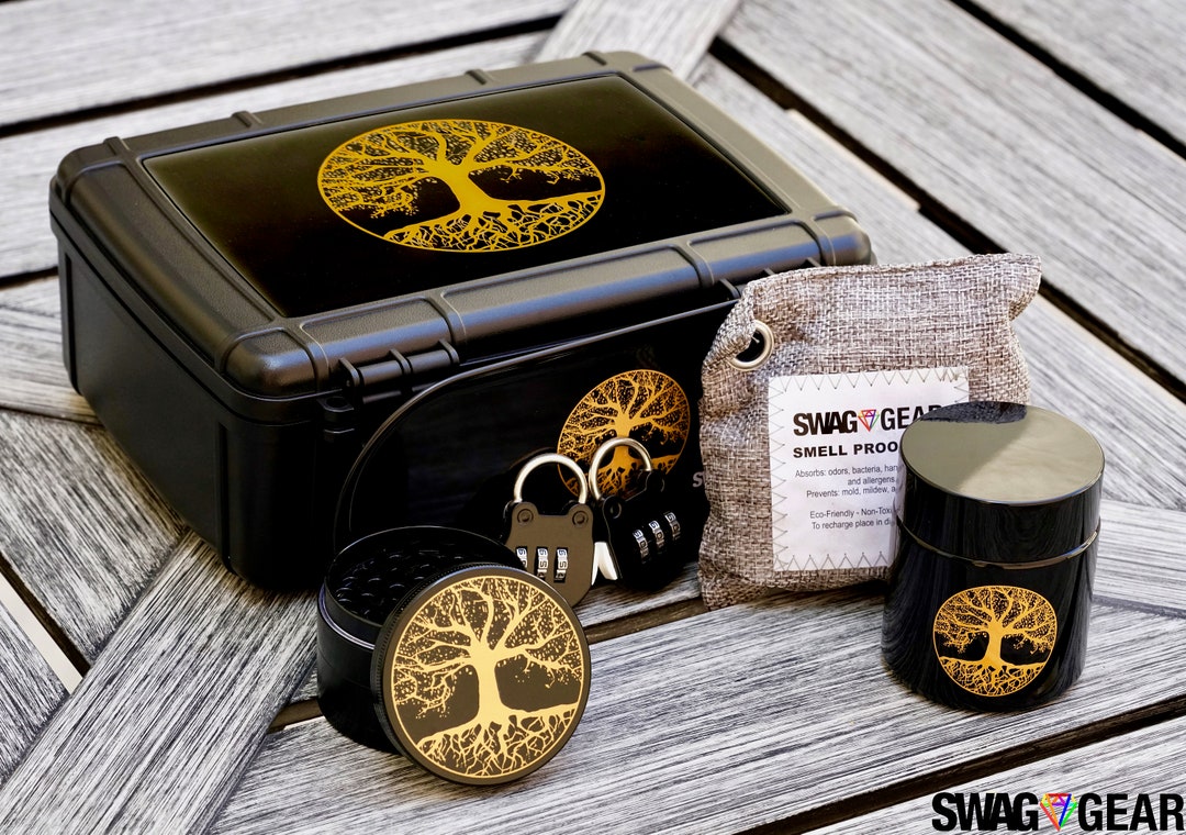 Tree of Life Stash Box - Includes Lock & Keys, Rolling Tray, Stash Jar –  Stash House Supply Co