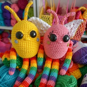 Amigurumi Pattern: Rainbow Snuggle Bugs image 3