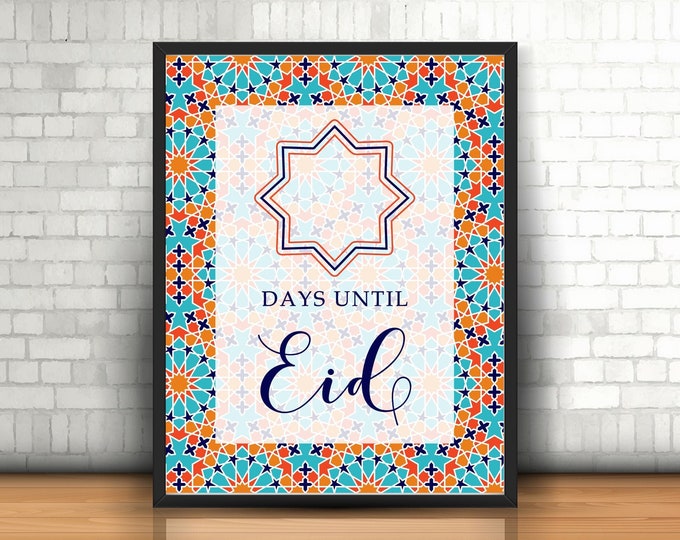 PRINTABLE Countdown to Eid Days Until Eid DIGITAL Eid Etsy