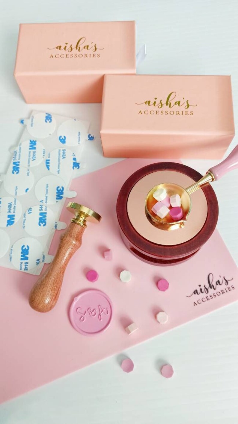 Beginner's Wax Seal Kit Custom Wax Stamp Wax Seal Etsy