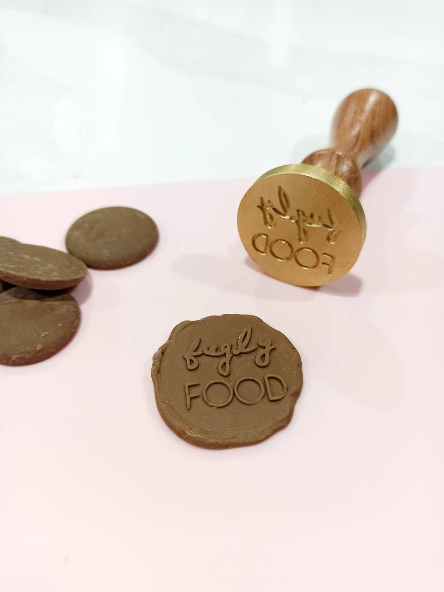Custom Chocolate Stamp Chocolate Seal Fondant Embosser Etsy