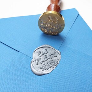 Cachet De Cire Renard à 9 Queues - Tête En Laiton 30mm, Manche En Bois - Pour Invitations, Cartes, Scrapbooking
