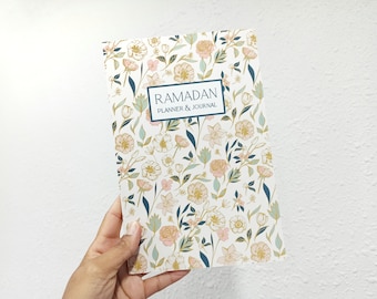 Ramadan Planner & Journal - 30 Daily Planner for Ramadan - 6x9 inches - 80 pgs - Teens + Adults - Quran Tracker, Meal Prep, Duas  (FLORAL)