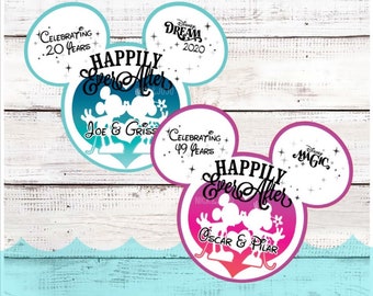 Anniversary Disney Cruise Door Magnet - Happily Ever After