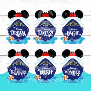 Disney Cruise Ship Magnet - Disney Cruise Door Magnet - Cruise Ship - Year
