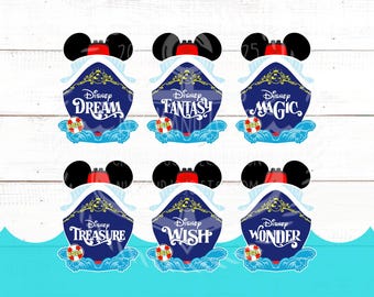 Disney Cruise Ship Magnet - Disney Cruise Door Magnet - Cruise Ship - Year