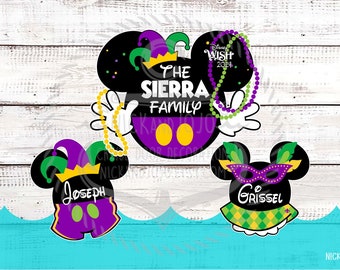 Mardi Gras Family Bundle - Disney Cruise Door Magnet