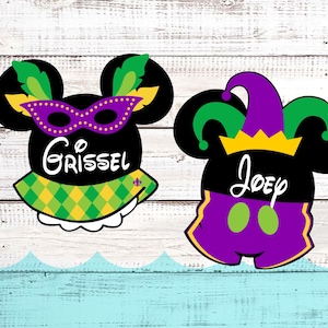 Mardi Gras Personalized Magnet - Personalized - Disney Cruise Magnets - Door Decorations