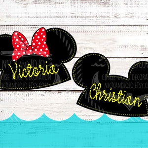 Ear Hat Cruise Magnet - One Personalized - Disney Cruise Door Magnet - Door Decoration