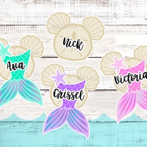 Mermaid Cruise Magnet - Personalized - Disney Cruise Door Magnet - Door Decoration