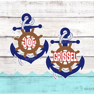 Personalized Anchor Cruise Door Magnet - Royal - Carnival Cruise Line - Door Magnet