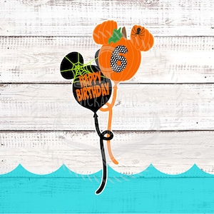 Halloween Balloon ADD-ON Birthday - Personalized - Disney Cruise Door Magnet - Halloween - On the High Seas
