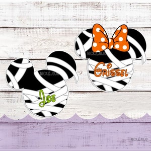 Halloween Mummy - One Personalized - Disney Cruise Door Magnet - Halloween - On the High Seas