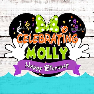 Halloween Celebration Magnet Minnie - Birthday - Personalized - Disney Cruise Door Magnet - Halloween - On the High Seas