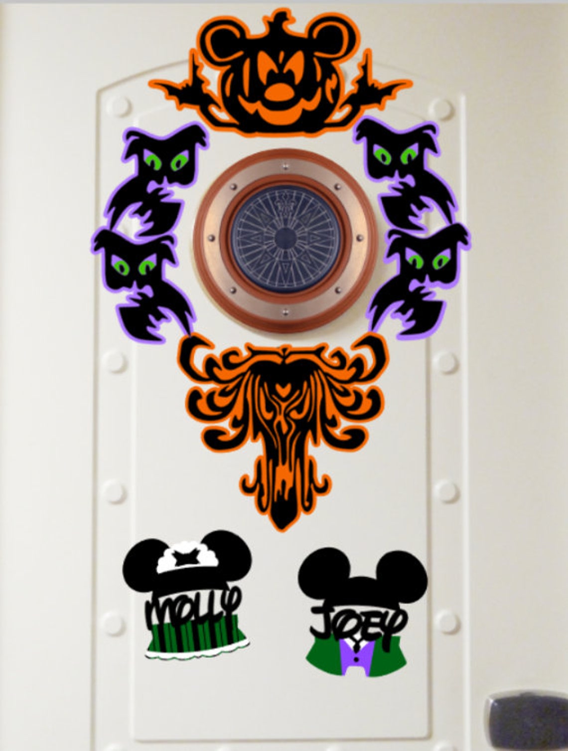 Halloween Disney Cruise Door Haunted Mansion Etsy