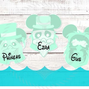 Halloween Hitchhiking Ghost - Personalized - Disney Cruise Door Magnet - Haunted Mansion - Halloween - On the High Seas