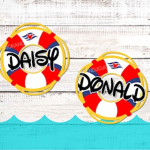 One Personalized Life Preserver - Disney - Royal - Carnival -Cruise Door Magnet