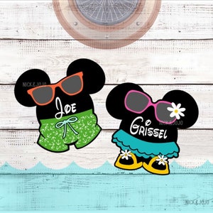 Beach Bum Cruise Magnet - One Personalized - Disney Cruise Door Magnet - Door Decoration