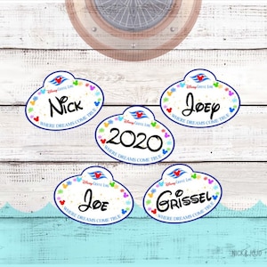 Name Tag Mini Cruise Door Magnet - Personalized - Disney Cruise Door Magnet - Door Decoration