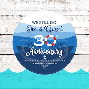 Personalized We Still DO Anniversary Magnet - Cruise Door Magnet - Door Decoration - Royal Caribbean