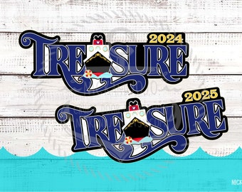 Cruise Year Ship Year - Disney Treasure - 2024 / 2025 - Disney Cruise Magnet