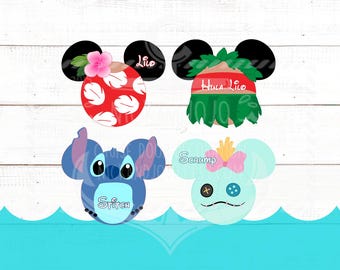 Personalized Lilo and Stitch Cruise Magnets - Disney Cruise Magnet - Hawaiian Lilo Hula  - Individual Magnets