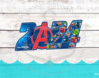 2024 Marvel Day at Sea Cruise Year - Disney Dream - Disney Cruise Door Magnet