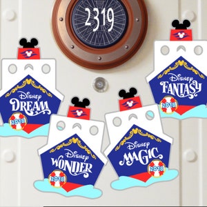 Disney Cruise Ship Magnet - Disney Cruise Door Magnet - Cruise Ship - Year