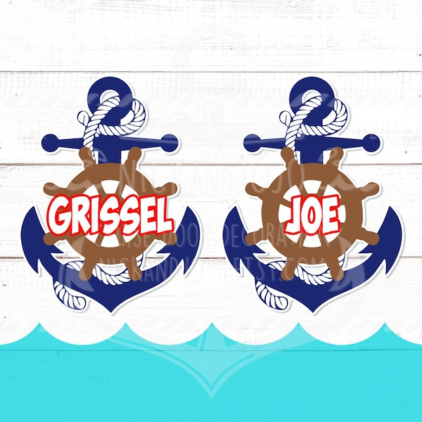 Personalized Anchor Cruise Door Magnet - Royal - Carnival Cruise Line - Door Magnet
