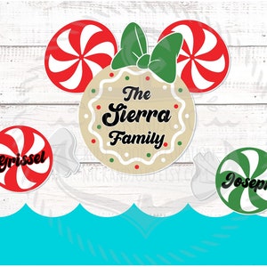 Christmas Candy Family Bundle - Personalized Disney Cruise Door Magnet- Very Merry Christmas - Merrytime - Door Decoration