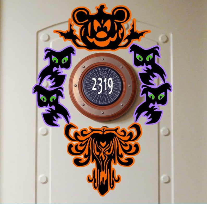 Halloween Disney Cruise Door Haunted Mansion Etsy