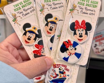 Extensor de pez Pixie Dust - Crucero Disney - Regalo FE - Juego de mini imanes - Personalizado