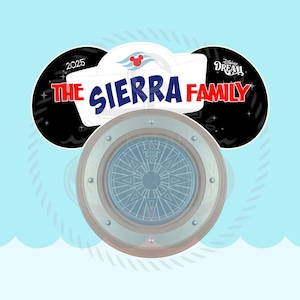 Our Family Cruise Porthole Ears - Disney Cruise Door Magnet - Family Vacation Door Decoration