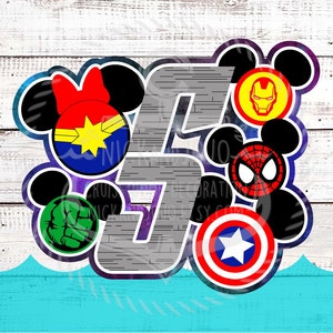 Superhero Family Initial - Personalized - Disney Cruise Door Magnets
