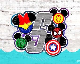 Superhero Family Initial - Disney Cruise Door Magnet