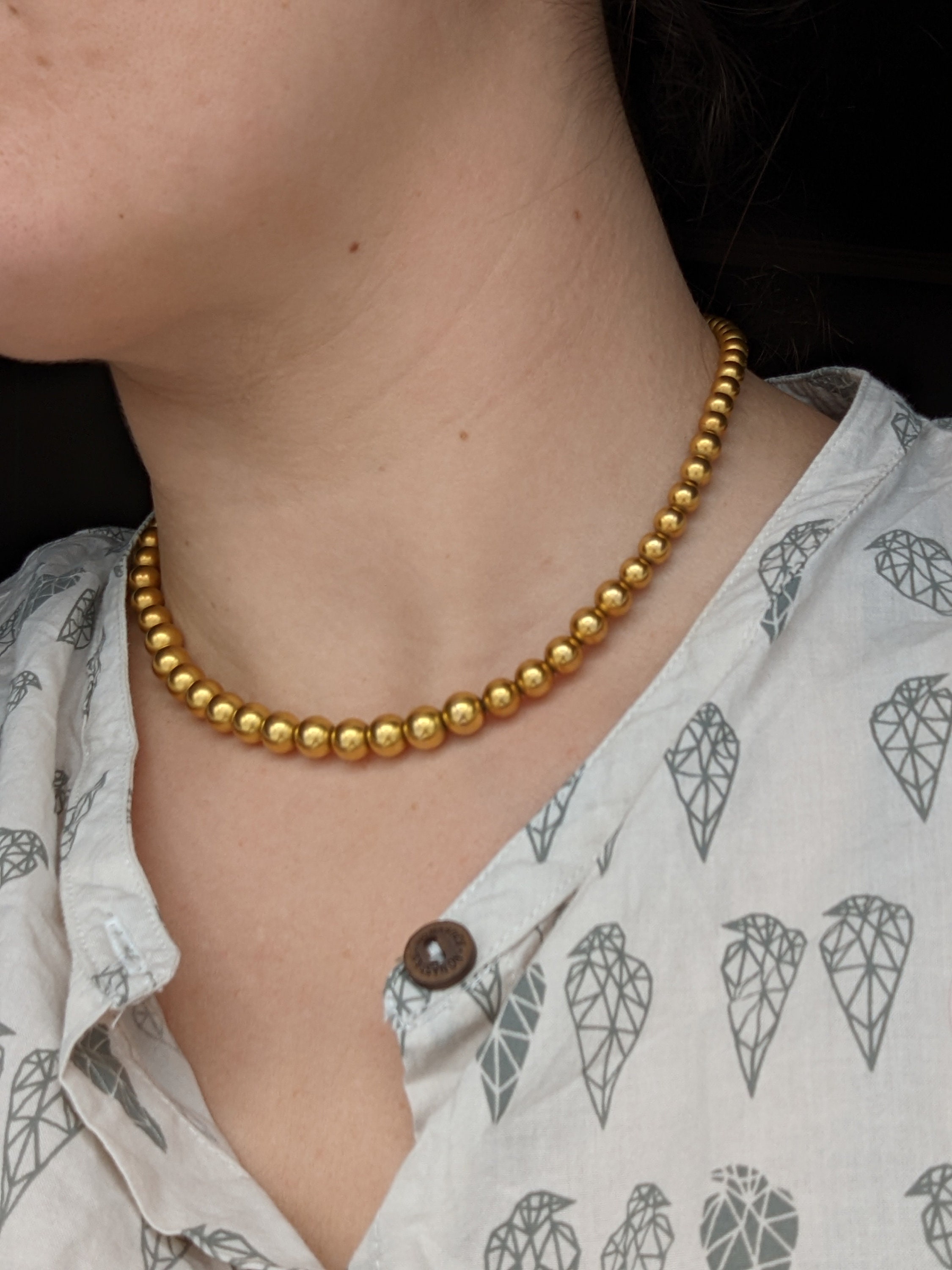 Victorian 14k Gold Graduated Bead 