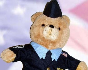 personalized air force teddy bear