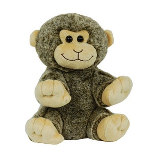 8: Recordable MONKEY w/ 20 sec. recorder, recordable teddy bear, talking teddy bear, recordable stuffed animal, personalized teddy bear