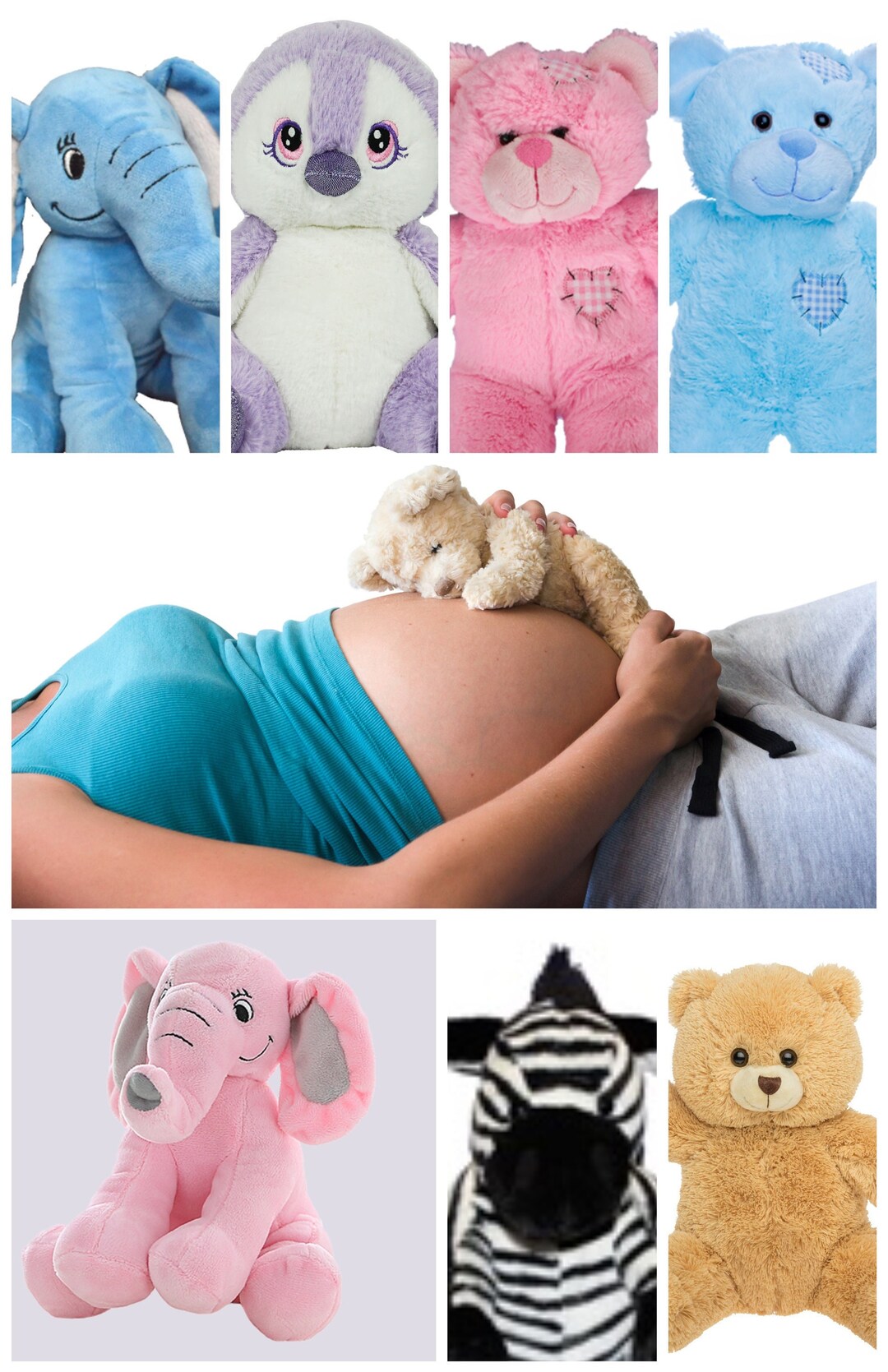 8 Recordable Baby Heartbeat Bear With 20 Second Recorder for Ultrasound Heartbeat or Special