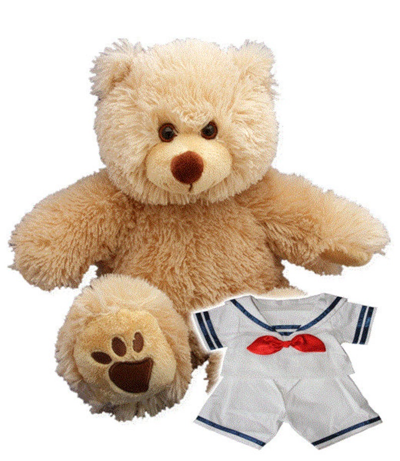 navy teddy bear