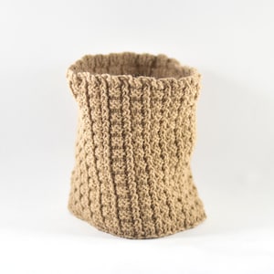 Fitted rib knit merino neck warmer for men or women
