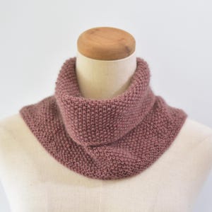 Hand knitted luxury blend two-way collared cowl