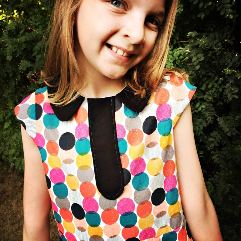 colorful polka dot dress