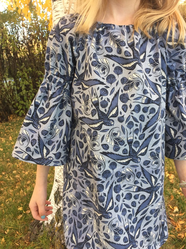 bird bell sleeve dress bird bell sleeve dress